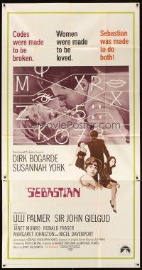 1t777 SEBASTIAN 3sh '68 Dirk Bogarde was made to love women & break codes, Susannah York!