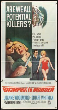 1t789 SIGNPOST TO MURDER 3sh '65 Joanne Woodward, Stuart Whitman, are we all potential killers?
