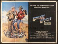 1t064 SMOKEY & THE BANDIT II subway poster '80 Goozee art of Burt Reynolds, Jackie Gleason & Field!