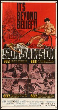 1t795 SON OF SAMSON 3sh '62 strongman Mark Forest as Maciste, sexy Chelo Alonso, Italian!