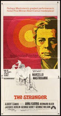 1t802 STRANGER 3sh '68 Luchino Visconti's Lo Straniero, mosaic art of Marcello Mastroianni!