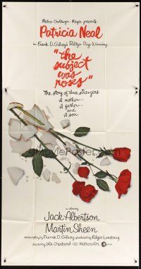 1t804 SUBJECT WAS ROSES 3sh '68 Martin Sheen, Patricia Neal, a story of three strangers!