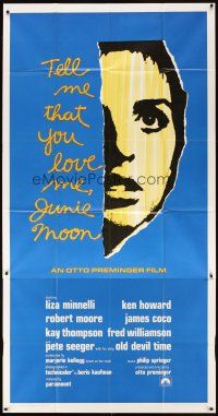 1t812 TELL ME THAT YOU LOVE ME JUNIE MOON int'l 3sh '70 Otto Preminger, art of Liza Minnelli!