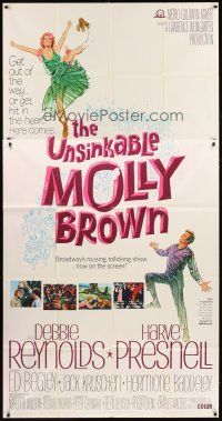 1t837 UNSINKABLE MOLLY BROWN 3sh '64 Debbie Reynolds, get out of the way or hit in the heart!