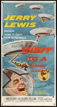 1t845 VISIT TO A SMALL PLANET 3sh '60 wacky alien Jerry Lewis saucers down to Earth from space!