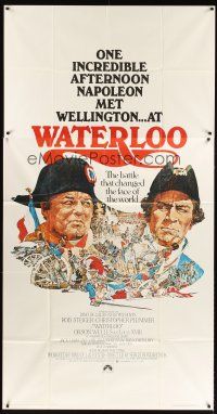 1t848 WATERLOO 3sh '70 great artwork of Rod Steiger as Napoleon Bonaparte!