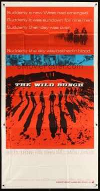 1t857 WILD BUNCH int'l 3sh '69 Sam Peckinpah cowboy classic, great different artwork!