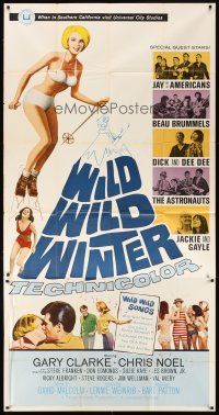 1t858 WILD WILD WINTER 3sh '66 sexy half-clad teen skiier, Jay and The Americans & early rockers!
