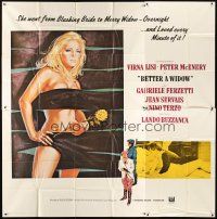 1t458 BETTER A WIDOW 6sh '69 sexy Virna Lisi goes from blushing bride to merry widow overnight!