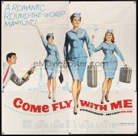 1t466 COME FLY WITH ME 6sh '63 sexy airline hostesses, a romantic round-the-world manhunt!