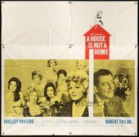 1t477 HOUSE IS NOT A HOME int'l 6sh '64 Shelley Winters, Robert Taylor & 7 sexy hookers in brothel!