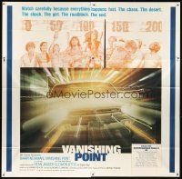 1t502 VANISHING POINT int'l 6sh '71 car chase cult classic, you never had a trip like this before!