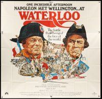 1t505 WATERLOO 6sh '70 great artwork of Rod Steiger as Napoleon Bonaparte, Christopher Plummer