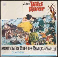 1t507 WILD RIVER 6sh '60 directed by Elia Kazan, Montgomery Clift embraces Lee Remick!