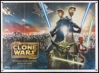 1t289 STAR WARS: THE CLONE WARS Argentinean 43x58 '08 Anakin Skywalker, Yoda, & Obi-Wan Kenobi!