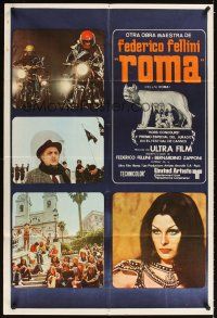 1t342 FELLINI'S ROMA Argentinean '72 Italian Federico classic, the fall of the Roman Empire!