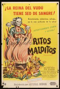 1t376 MACUMBA LOVE Argentinean '60 weird, shocking savagery in native jungle, art of voodoo queen!