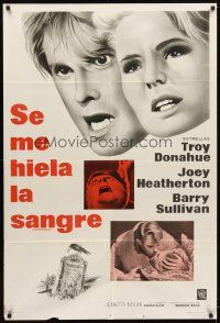 1t386 MY BLOOD RUNS COLD Argentinean '65 Troy Donahue, Joey Heatherton, is reincarnation possible?