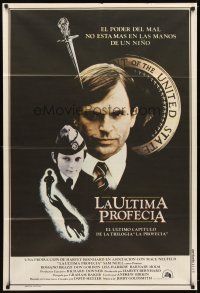 1t391 OMEN 3 - THE FINAL CONFLICT Argentinean '81 creepy image of Sam Neill as President Damien!