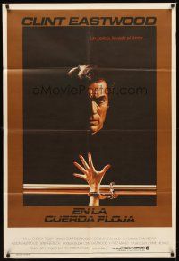 1t436 TIGHTROPE Argentinean '84 Clint Eastwood is a cop on the edge, cool handcuff image!