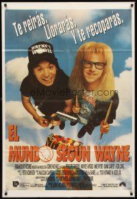 1t446 WAYNE'S WORLD Argentinean '92 Mike Myers & Dana Carvey from Saturday Night Live sketch!