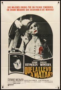 1t448 WHAT'S THE MATTER WITH HELEN Argentinean '71 Debbie Reynolds, Shelley Winters, horror image!