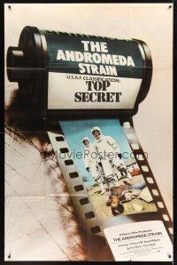 1t005 ANDROMEDA STRAIN INCOMPLETE English 3sh '71 Crichton, completely different film strip image!
