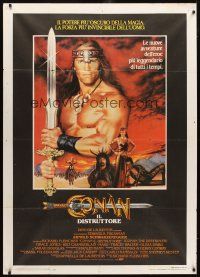 1t135 CONAN THE DESTROYER Italian 1p '84 Arnold Schwarzenegger is the most powerful legend of all!