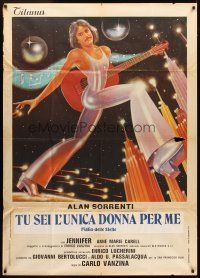 1t150 FIGLIO DELLE STELLE Italian 1p '79 different art of musician Alan Sorrenti with guitar!