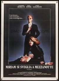 1t165 HUNGER Italian 1p '83 vampire Catherine Deneuve, rocker David Bowie & Susan Sarandon!