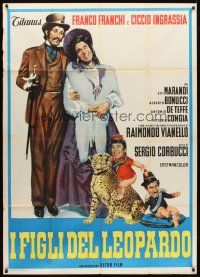 1t166 I FIGLI DEL LEOPARDO Italian 1p '65 Sergio Corbucci military comedy, wacky art!