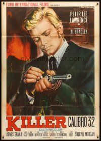 1t172 KILLER CALIBER 32 Italian 1p '67 art of Peter Lee Lawrence loading gun by Rodolfo Gasparri!!