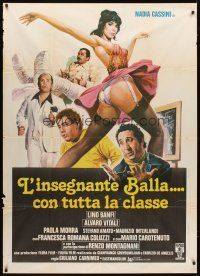 1t180 L'INSEGNANTE BALLA CON TUTTA LA CLASSE Italian 1p '78 sexy art of near-naked Nadia Cassini!