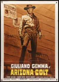 1t190 MAN FROM NOWHERE Italian 1p R70s Arizona Colt, Piovano art of Gemma by wanted poster!