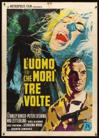 1t192 MAN WHO FINALLY DIED Italian 1p'64 Stanley Baker in the mystery of the century,different art!
