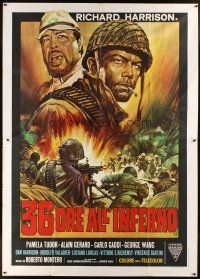 1t084 36 HOURS IN HELL Italian 2p '69 Roberto Bianchi's 36 ore all'inferno, cool Casaro artwork!