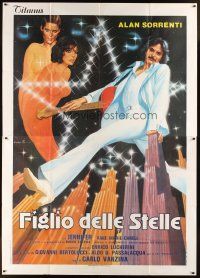 1t093 FIGLIO DELLE STELLE Italian 2p '79 art of musician Alan Sorrenti by Averardo Ciriello!