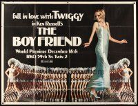 1t046 BOY FRIEND subway poster '71 different full-length sexy Twiggy, directed by Ken Russell!