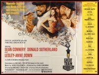 1t056 GREAT TRAIN ROBBERY subway poster '79 Sean Connery, Sutherland & Lesley-Anne Down by Jung!