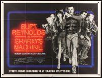 1t063 SHARKY'S MACHINE subway poster '81 Burt Reynolds, V. Gassman, great Lettick neon sign image!