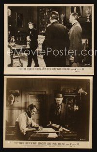 1w868 FROM THE EARTH TO THE MOON 2 8x10 stills '58 Joseph Cotten, Jules Verne novel!