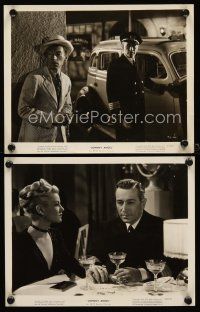 1w896 JOHNNY ANGEL 2 8x10 stills '45 George Raft & sexy French Claire Trevor in New Orleans!