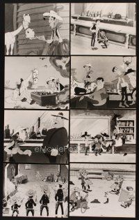 1w291 LUCKY LUKE 10 8x10 stills '71 Daisy Town, great western cartoon action images!