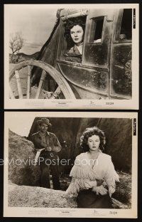 1w944 RAWHIDE 2 8x10 stills '51 sexy Susan Hayward in stagecoach & w/Jack Elam!