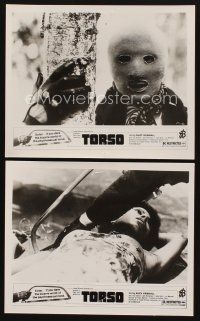 1w980 TORSO 2 8x10 stills '73 directed by Sergio Martino, bizarre psychosexual minds!