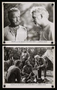 1w983 TREASURE OF THE SIERRA MADRE 2 8x10 stills R75 Humphrey Bogart, Tim Holt & Walter Huston!