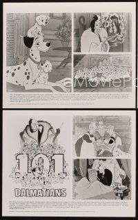 1w776 ONE HUNDRED & ONE DALMATIANS 3 8x10 stills R91 classic Walt Disney canine family cartoon!