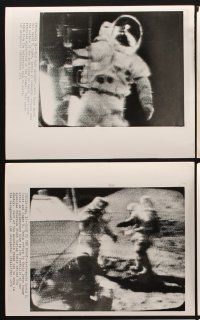 1w272 APOLLO 15 MOON LANDING 11 8x10 news stills '71 great images of astronauts & children's art!