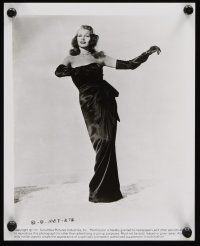 1w870 GILDA 2 8x10 stills R87 sexy Rita Hayworth gambling & full-length in sheath dress!