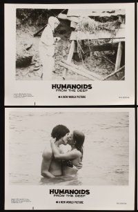 1w447 HUMANOIDS FROM THE DEEP 6 8x10 stills '80 Doug McClure, sexy women terrorized by monsters!